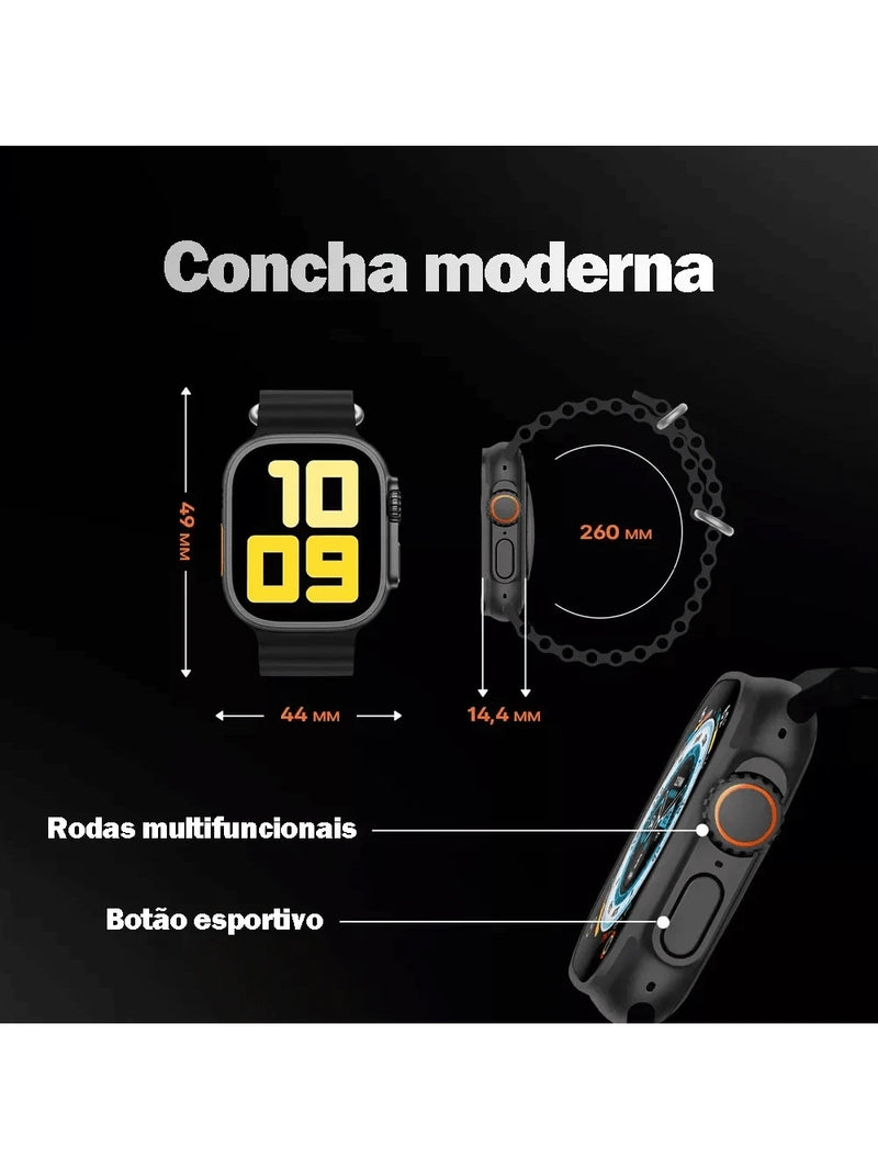 Novo relógio inteligente BML X9 ULTRA 2 2025, à prova d'água, esportivo, NFC, Bluetooth
