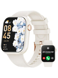 Hwagol Relógio Inteligente Atualizado 2025 (Atender/Fazer Chamadas), Tela de 1,85 Polegadas, Capacidade de Bateria de 230mAh, Relógio Inteligente Adequado para Homens e Mulheres, Rastreador de Fitness, Vários Modos Esportivos, Contador de Passos e Caloria