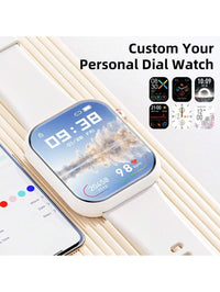 Hwagol Relógio Inteligente Atualizado 2025 (Atender/Fazer Chamadas), Tela de 1,85 Polegadas, Capacidade de Bateria de 230mAh, Relógio Inteligente Adequado para Homens e Mulheres, Rastreador de Fitness, Vários Modos Esportivos, Contador de Passos e Caloria