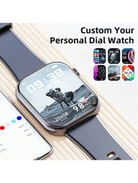 Hwagol Relógio Inteligente Atualizado 2025 (Atender/Fazer Chamadas), Tela de 1,85 Polegadas, Capacidade de Bateria de 230mAh, Relógio Inteligente Adequado para Homens e Mulheres, Rastreador de Fitness, Vários Modos Esportivos, Contador de Passos e Caloria