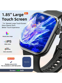 Hwagol Relógio Inteligente Atualizado 2025 (Atender/Fazer Chamadas), Tela de 1,85 Polegadas, Capacidade de Bateria de 230mAh, Relógio Inteligente Adequado para Homens e Mulheres, Rastreador de Fitness, Vários Modos Esportivos, Contador de Passos e Caloria