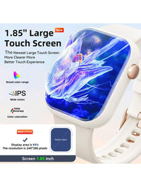 Hwagol Relógio Inteligente Atualizado 2025 (Atender/Fazer Chamadas), Tela de 1,85 Polegadas, Capacidade de Bateria de 230mAh, Relógio Inteligente Adequado para Homens e Mulheres, Rastreador de Fitness, Vários Modos Esportivos, Contador de Passos e Caloria