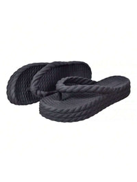 Sandália Plataforma Trança Nuvem Feminina Moda Confortável Leve Macio