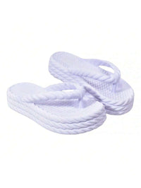 Sandália Plataforma Trança Nuvem Feminina Moda Confortável Leve Macio