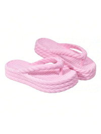 Sandália Plataforma Trança Nuvem Feminina Moda Confortável Leve Macio