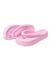 Sandália Plataforma Trança Nuvem Feminina Moda Confortável Leve Macio