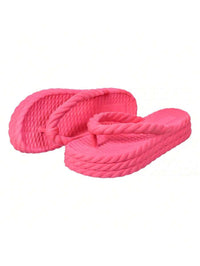 Sandália Plataforma Trança Nuvem Feminina Moda Confortável Leve Macio