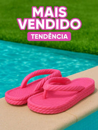 Sandália Plataforma Trança Nuvem Feminina Moda Confortável Leve Macio