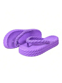 Sandália Plataforma Trança Nuvem Feminina Moda Confortável Leve Macio