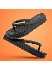 Sandália Plataforma Trança Nuvem Feminina Moda Confortável Leve Macio