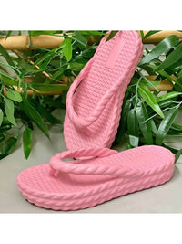 Sandália Plataforma Trança Nuvem Feminina Moda Confortável Leve Macio