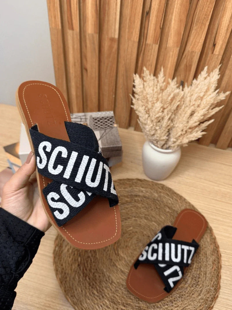 Sandália Feminina Flat X Clássica Rasteira Verão Macia Leve Estilosa  Rasteirinha Casual Dia a Dia Confortável