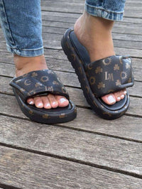 Sanadalia Chinelo Papete Slide Feminino Confortavel Palmilha Plana Moda