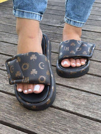 Sanadalia Chinelo Papete Slide Feminino Confortavel Palmilha Plana Moda