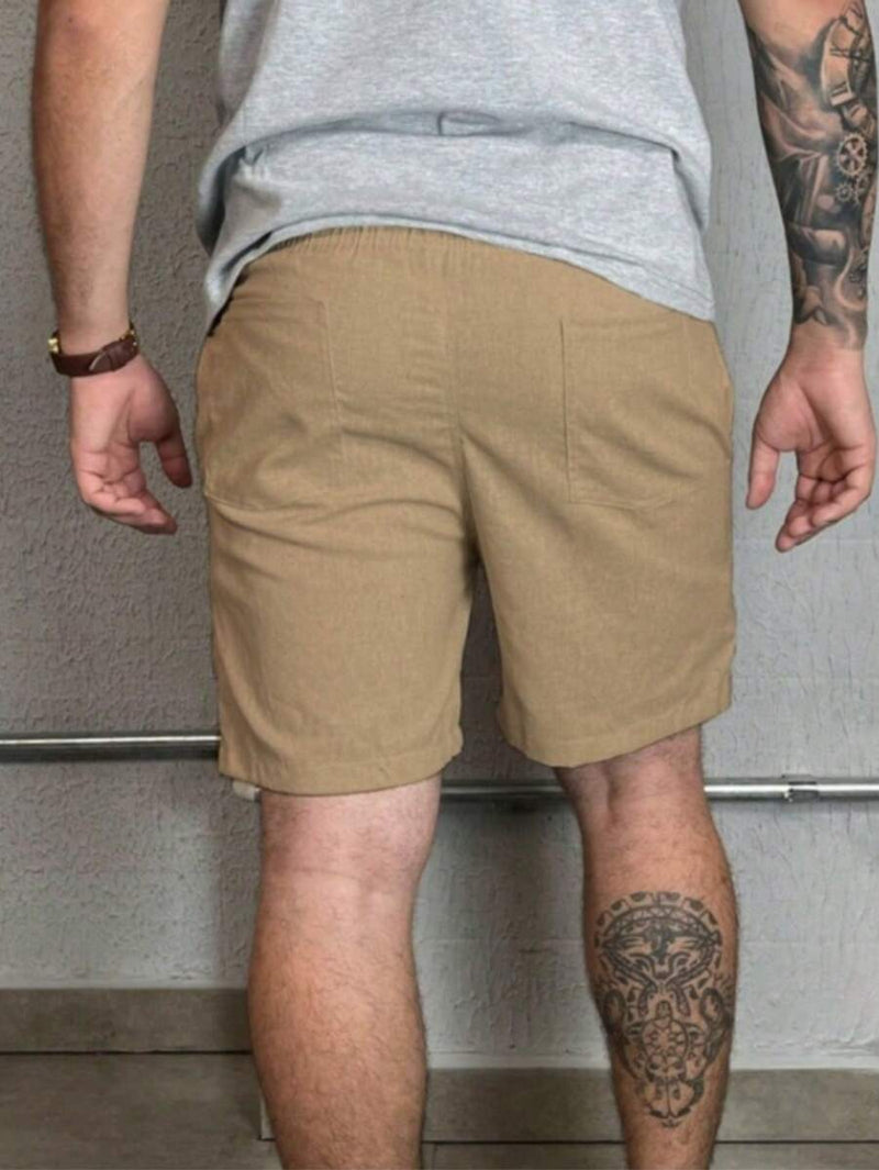 Bermuda Linho Masculino Com Cordão