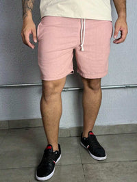 Bermuda Linho Masculino Com Cordão