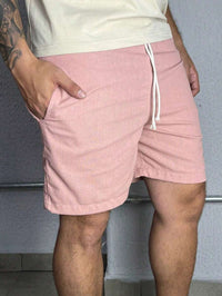 Bermuda Linho Masculino Com Cordão