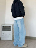 Calça Jeans Baggy Calça Balão Larga Corte Reto Carpenter UNISEX