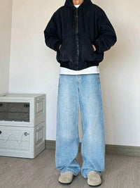 Calça Jeans Baggy Calça Balão Larga Corte Reto Carpenter UNISEX