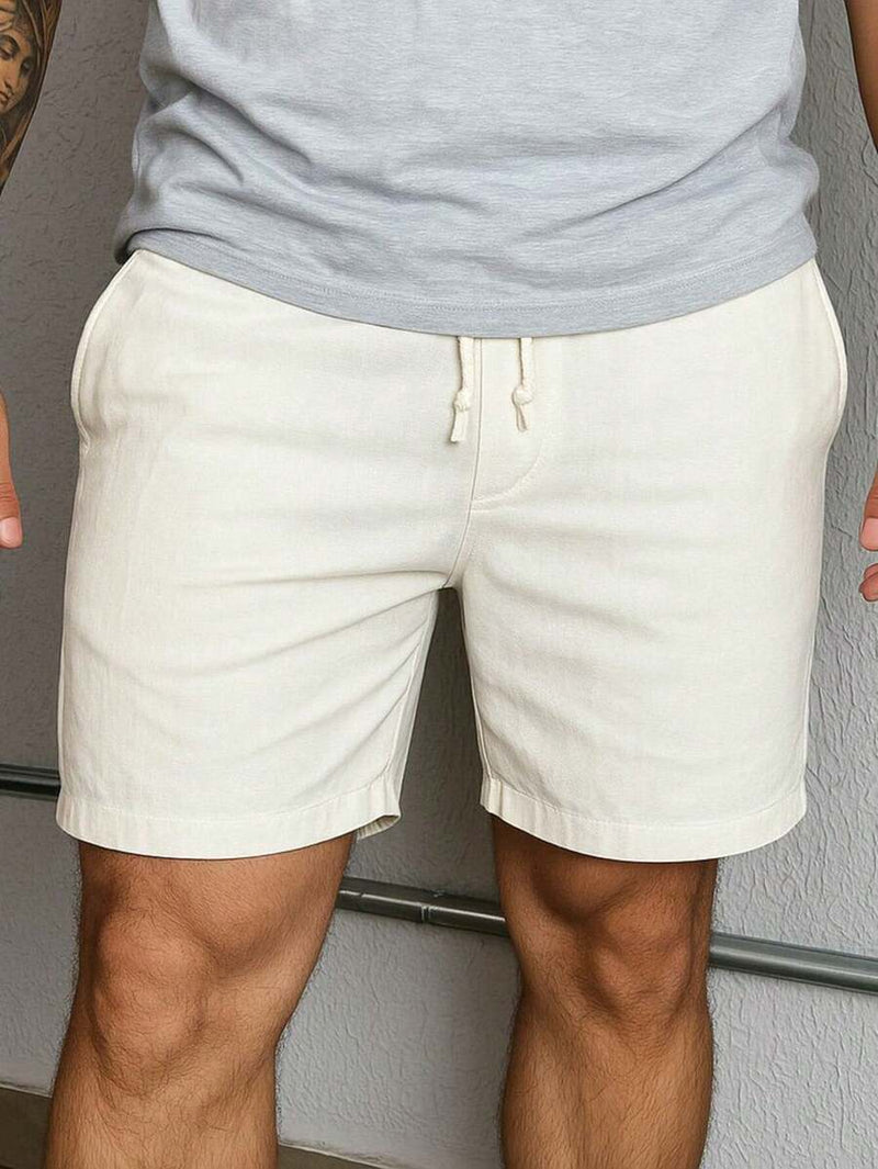 Bermuda Linho Masculino Com Cordão