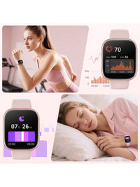 Hwagol Relógio Inteligente Atualizado 2025 (Atender/Fazer Chamadas), Tela de 1,85 Polegadas, Capacidade de Bateria de 230mAh, Relógio Inteligente Adequado para Homens e Mulheres, Rastreador de Fitness, Vários Modos Esportivos, Contador de Passos e Caloria