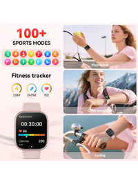 Hwagol Relógio Inteligente Atualizado 2025 (Atender/Fazer Chamadas), Tela de 1,85 Polegadas, Capacidade de Bateria de 230mAh, Relógio Inteligente Adequado para Homens e Mulheres, Rastreador de Fitness, Vários Modos Esportivos, Contador de Passos e Caloria