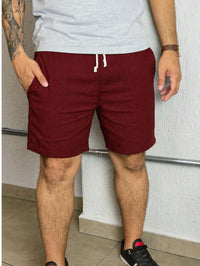 Bermuda Linho Masculino Com Cordão