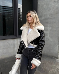 Jaqueta Lazarelle Melina Forro Peluciado