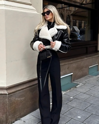 Jaqueta Lazarelle Melina Forro Peluciado