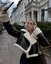 Jaqueta Lazarelle Melina Forro Peluciado