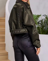 Jaqueta de Couro Lazarelle Rocker