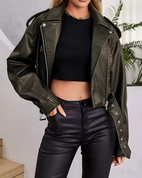 Jaqueta de Couro Lazarelle Rocker