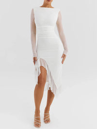 Vestido Midi Elegante sem Mangas - Samantha