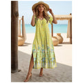 Vestido Longo Feminino de Praia Floral