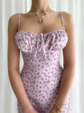 Vestido Midi Alças Finas Feminino - Bloom Verão